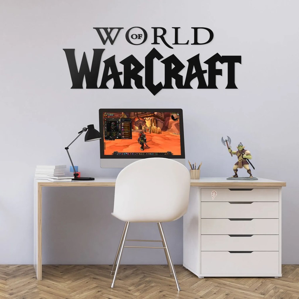 DUBLEZ | Drevené logo na stenu - World of Warcraft