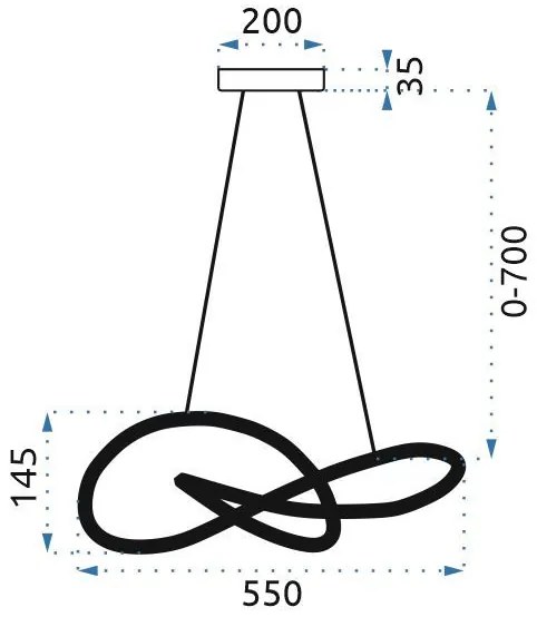 Toolight - LED stropné svietidlo + diaľkový ovládač APP393-CP, chrómová, OSW-06909