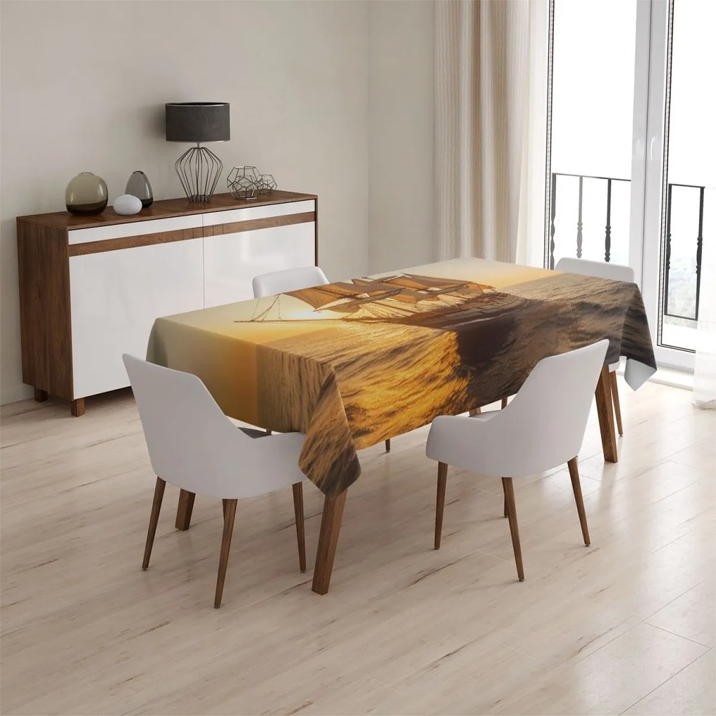 Sablio Obrus Plachetnica na pokojnom mori - 90x90 cm