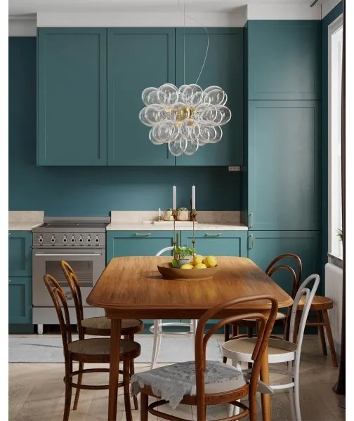 ByRydens 4200440-6509 - Luster na lanku GROSS 8xG9/5W/230V číry