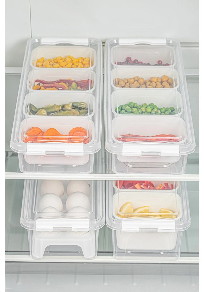 Sada 4 ks potravinových boxů Lukutu5 čirá