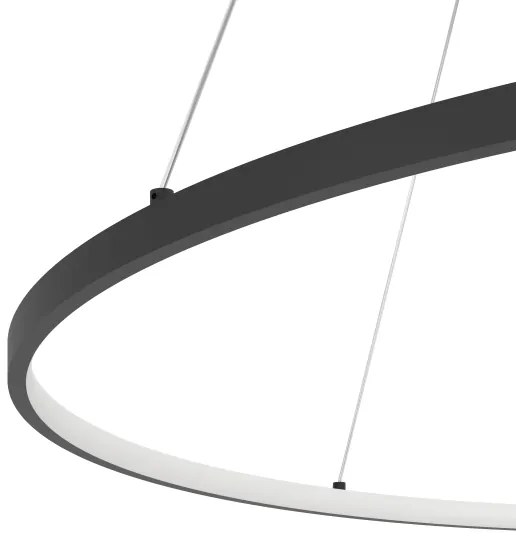 Eglo 901637 - LED Stmievateľný luster na lanku PARRUTA LED/40W/230V čierna + DO