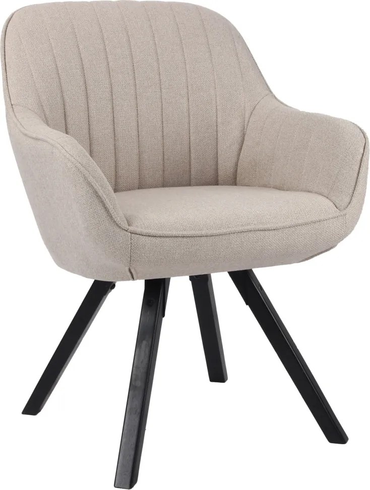 Jedálenská stolička Chrissy, béžová tkanina