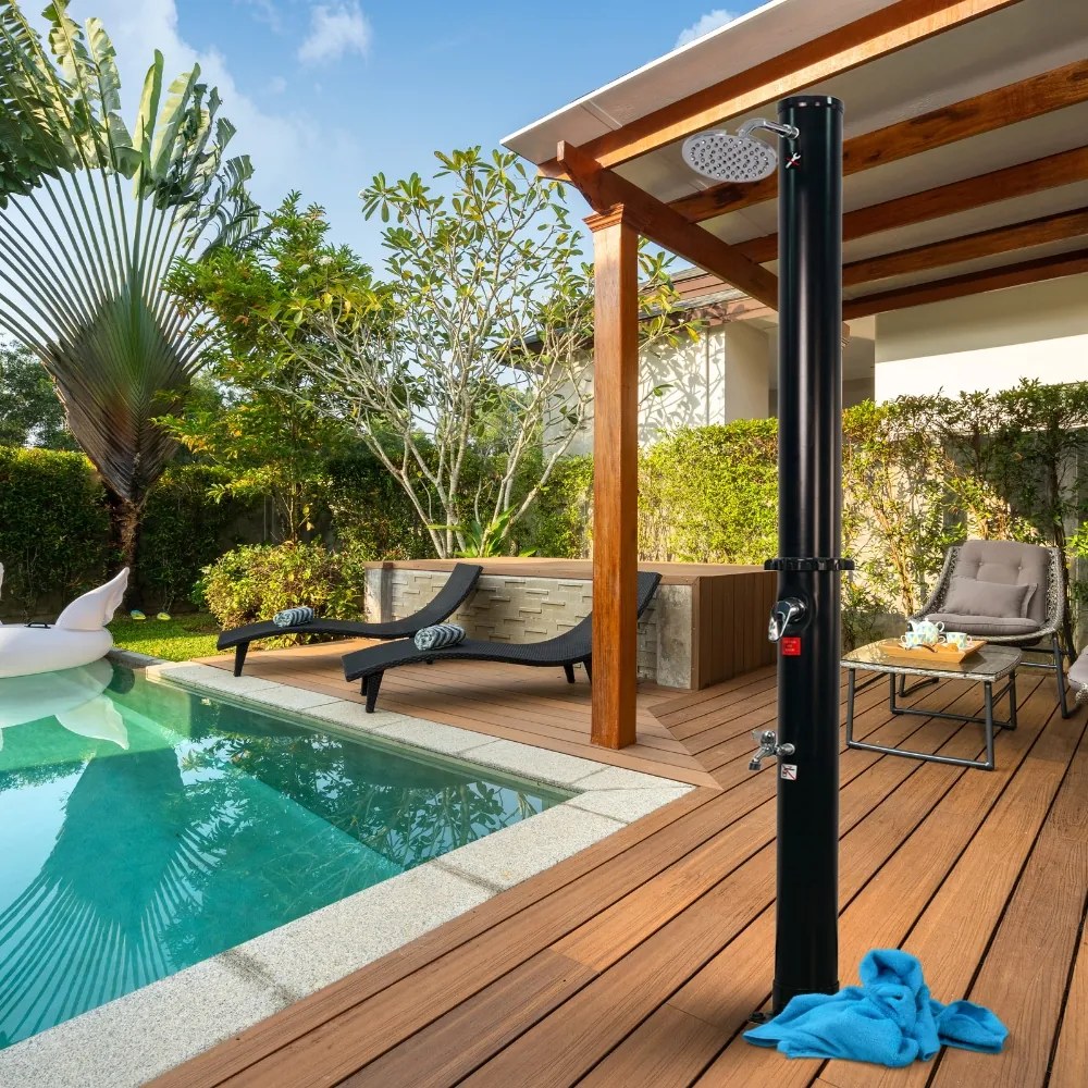 Solárna sprcha DELFINA, 20 l, čierna Jurhan