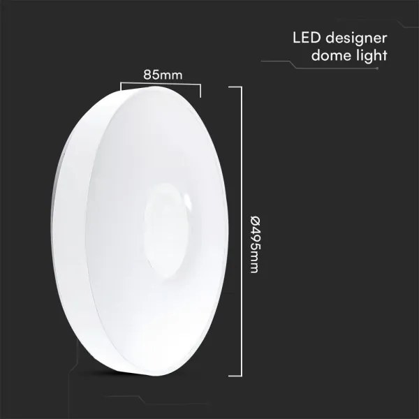 LED Stmievateľné stropné svietidlo LED/60W/230V 3000-6500K 49,5 cm biela + DO