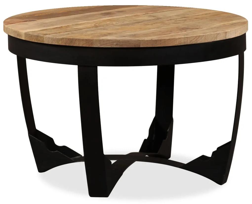 vidaXL Príručný stolík, masívne surové mangovníkové drevo, 60x40 cm