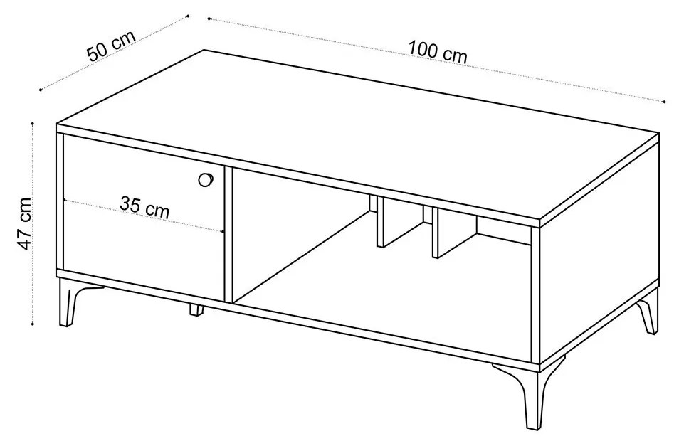 Konferenčný stolík Rigo 100 × 47 × 50 cm