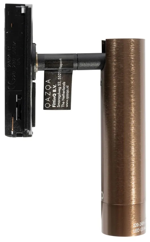 Moderný bodový reflektor tmavo bronzový pre 1-fázový koľajnicový systém - Iconic Ivy