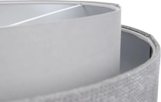 Luster na lanku DOBLO 1xE27/60W/230V pr. 60 cm šedá/strieborná