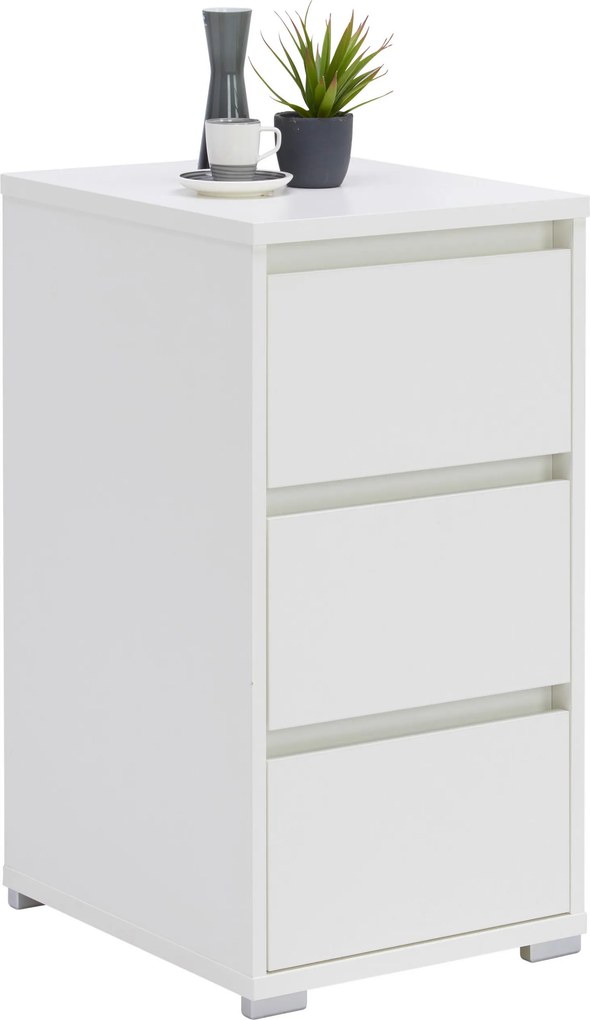 XXXLutz NOČNÝ STOLÍK, biela, 40/79/48 cm Carryhome - Nočné stolíky - 000003003405