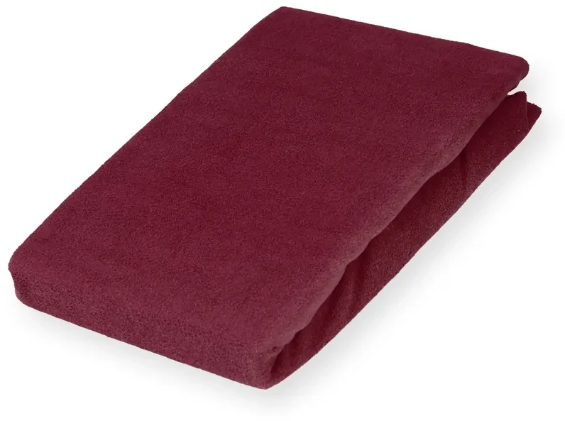 Froté napínacie prestieradlo na vysoký matrac FR-011 Bordó 180 x 200 - výška 30 cm
