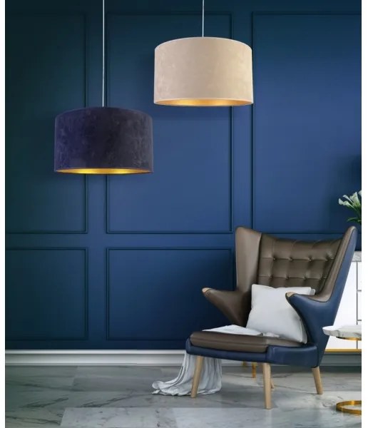 Duolla - Luster na lanku ROLLER 1xE27/40W/230V pr. 40 cm krémová