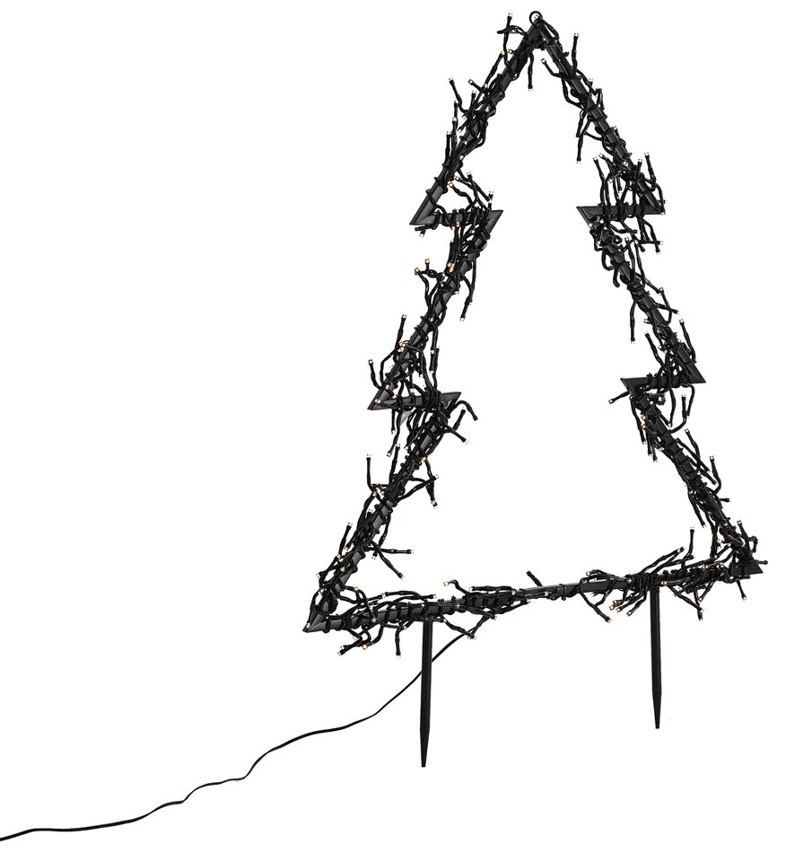 Vianočný reflektor Vianočný stromček vrátane LED IP44 - Rudolph