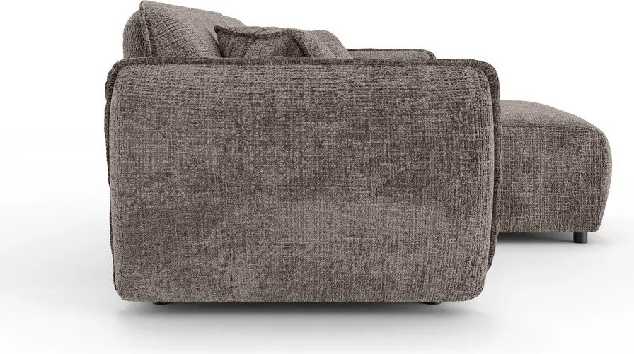 Taupe ženilková rohová pohovka (pravý roh/s leňoškou) Nelia – Ropez