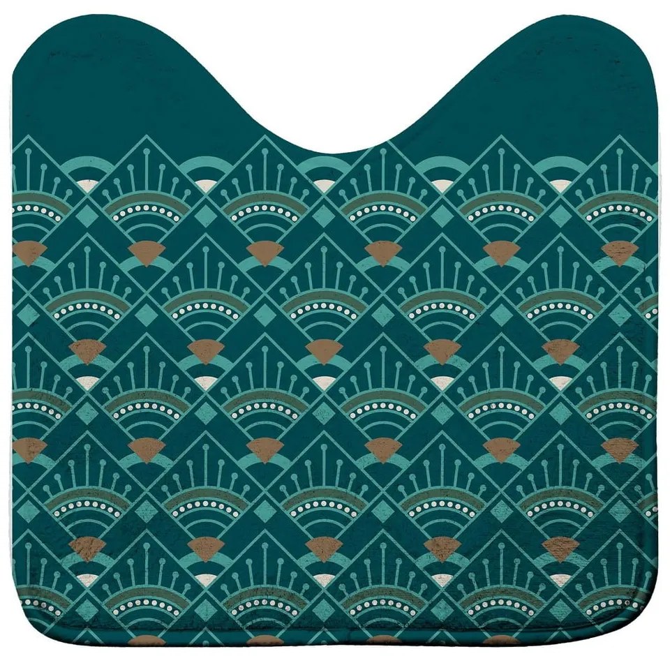 WC kúpeľňová predložka v petrolejovej farbe 45x45 cm Imperia – douceur d'intérieur
