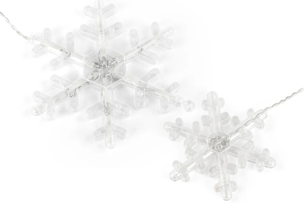 Bestent Svetelná reťaz 156LED 5m teplá biela Snowflakes