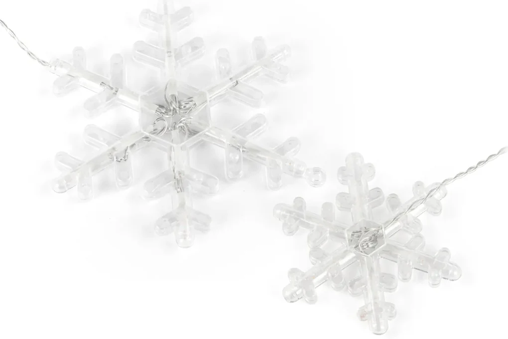 Bestent Svetelná reťaz 156LED 5m teplá biela Snowflakes