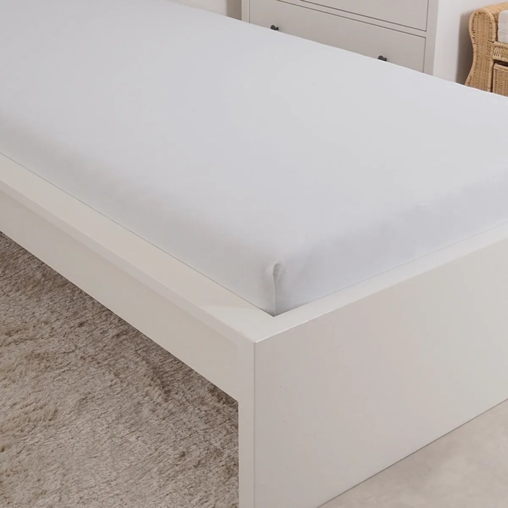 4Home jersey prestieradlo Mako biela, 90 x 200 cm