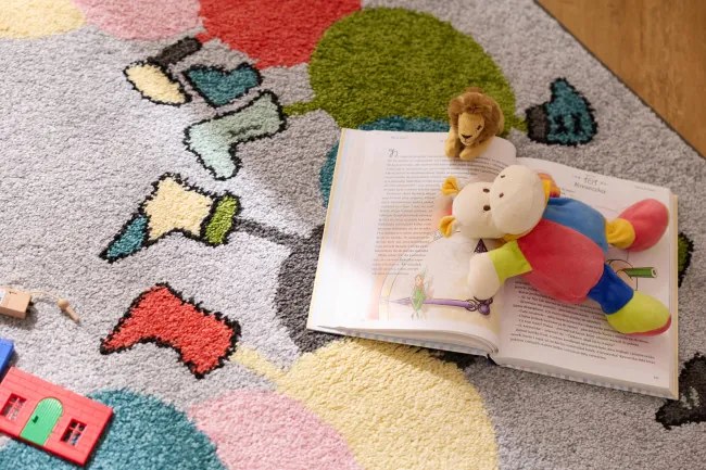 Detský koberec Funky Top Ivo sivý