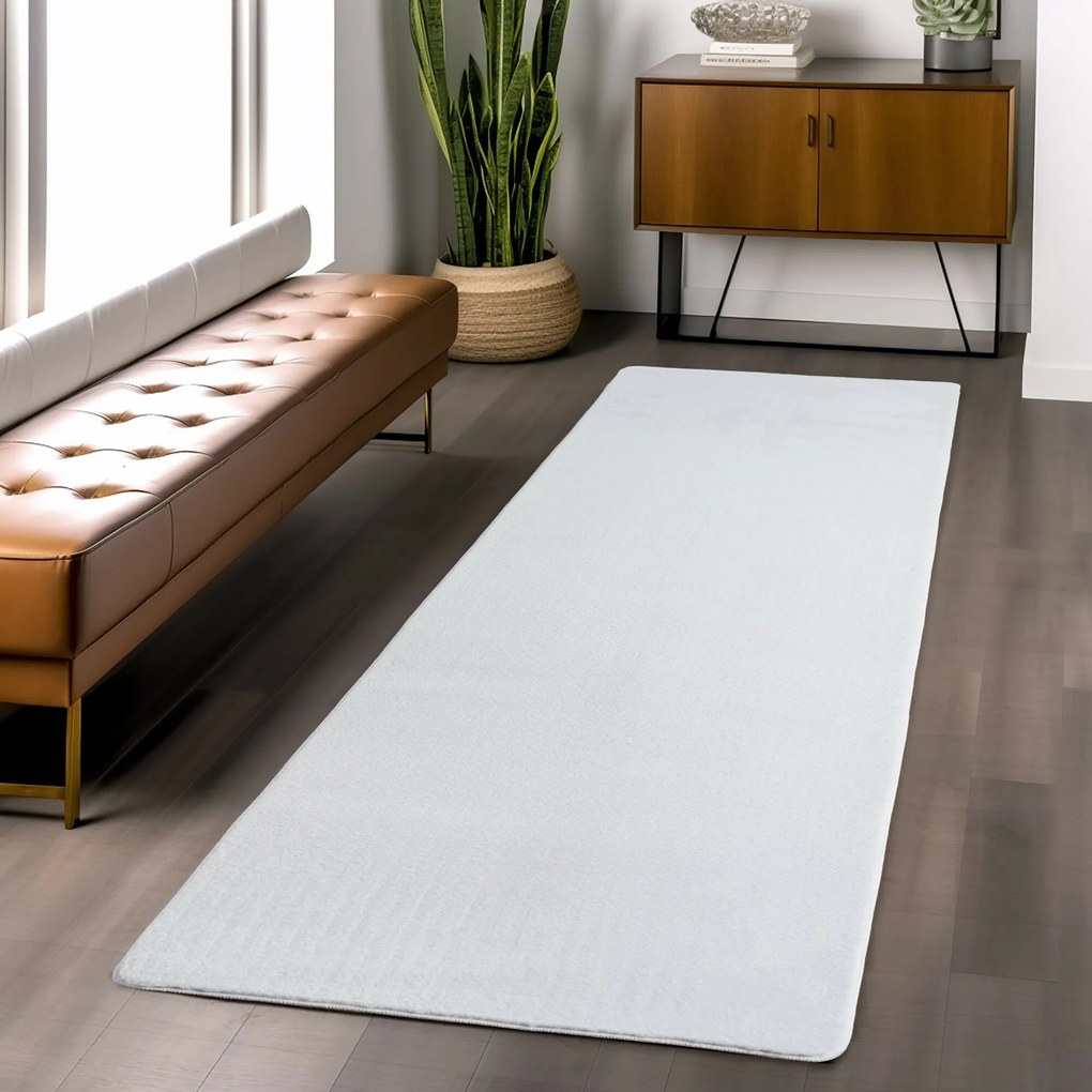 Ayyildiz, Kusový koberec Joy 1400 white, 160x220, biela, chodba / predsieň