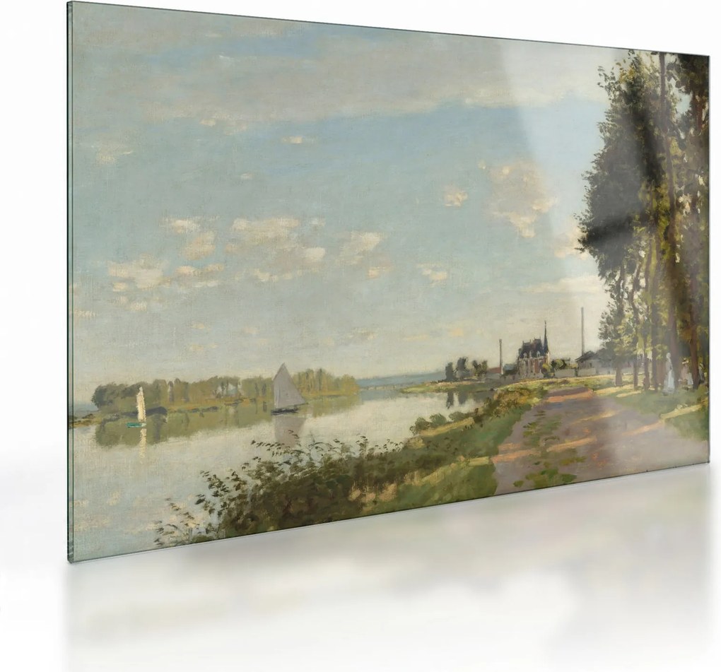Sklenený obraz - Claude Monet, Argenteuil, reprodukcia (70x50 cm)