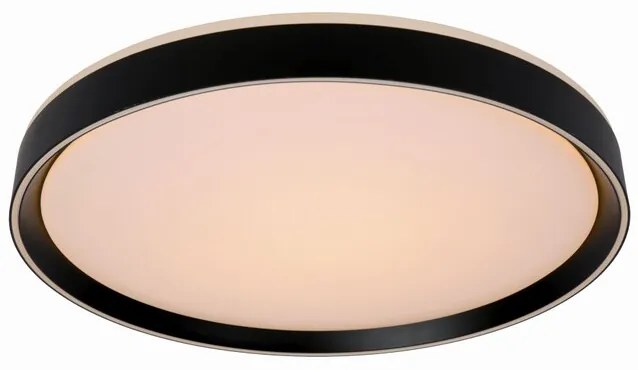 Lucide 79182/18/30 NURIA - Prisadené stropné svetlo - priemer 30 cm - LED stmievatelná - 1x18W 2700K - 3 krokové stmievanie - čierna