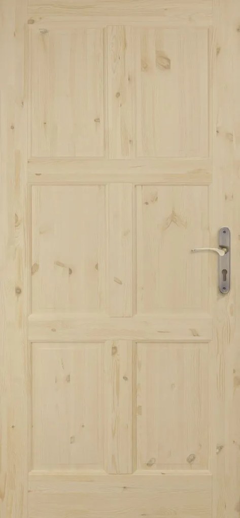 ORKAN Interiérové dvere 90 L, 950 × 1 985 mm, masívne drevo, ľavé, borovica, plné