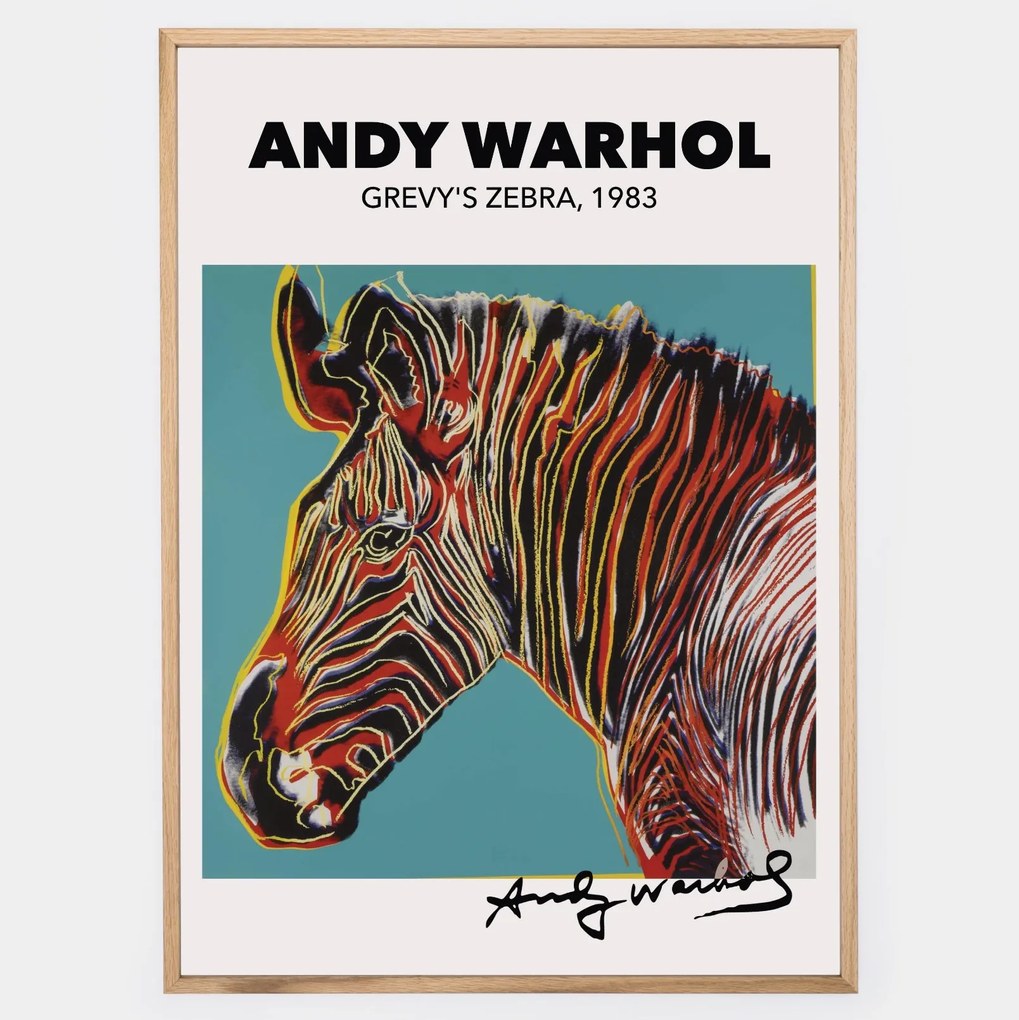 Plagát Grevy's Zebra | Andy Warhol