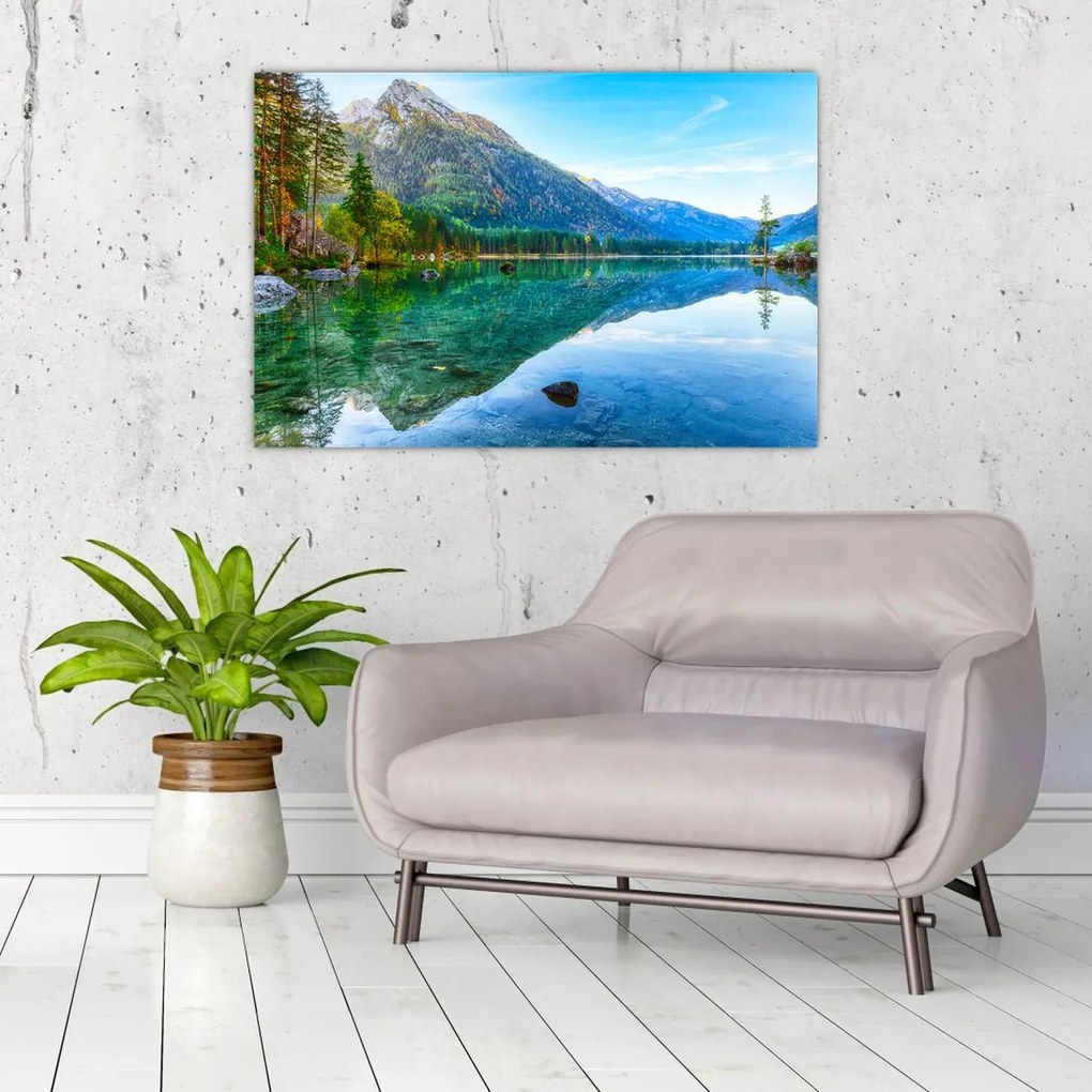 Obraz - Jazero Hintersee (90x60 cm)