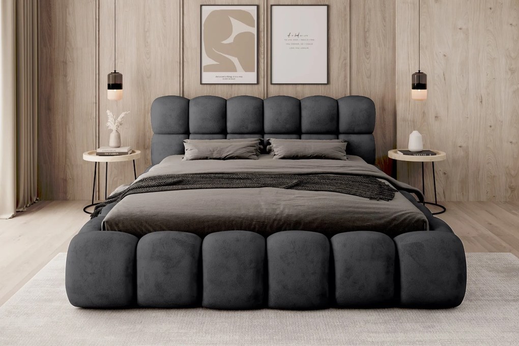 ČALÚNENÁ POSTEĽ ASHLEY 140x200 APHRODITE 23 BLACK