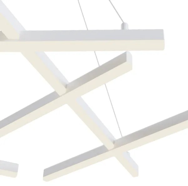 Maytoni MOD016PL-L75W - LED Luster na lanku LINE LED/79W/230V biela