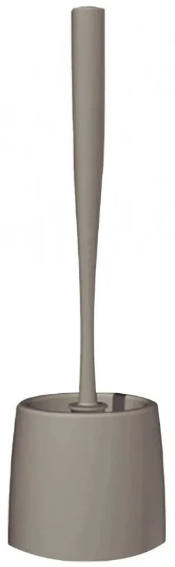 BISK Erga Ida, toaletná WC kefa z plastu na postavenie, hnedá/taupe, ERG-07608