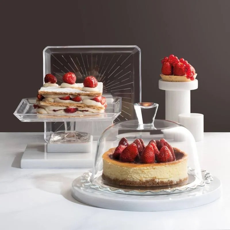 Pasabahce Servírovacia tácka s poklopom Patisserie 24 cm