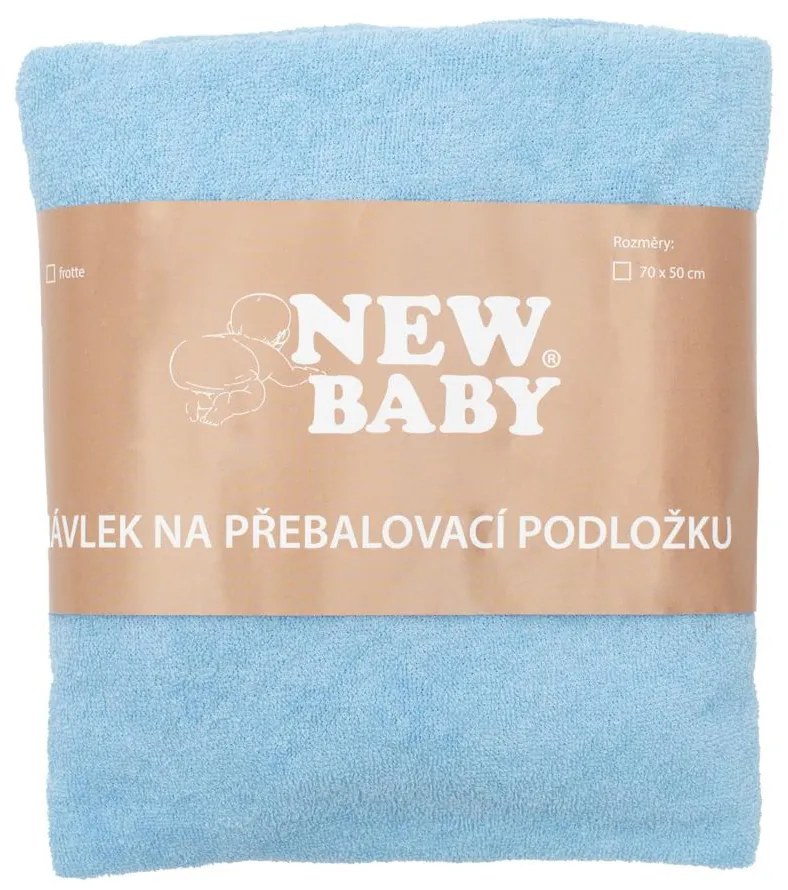 Návlek na prebaľovaciu podložku New Baby 50x70 modrý