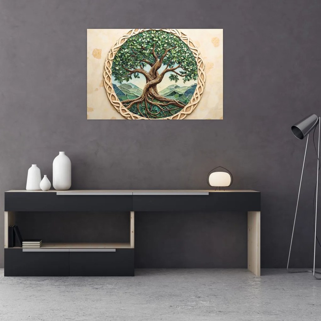 Obraz – Prepletený strom života (90x60 cm)