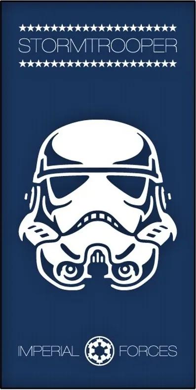 Plážová osuška Star Wars - Hviezdne vojny - motív Stormtrooper - 100% bavlna, froté s gramážou 300 gr./m2 - 70 x 140 cm