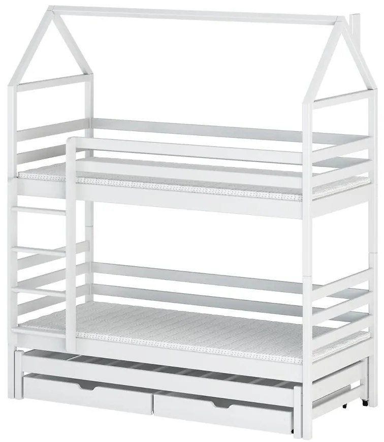 Posteľ Domček Dalia 80x160 biela