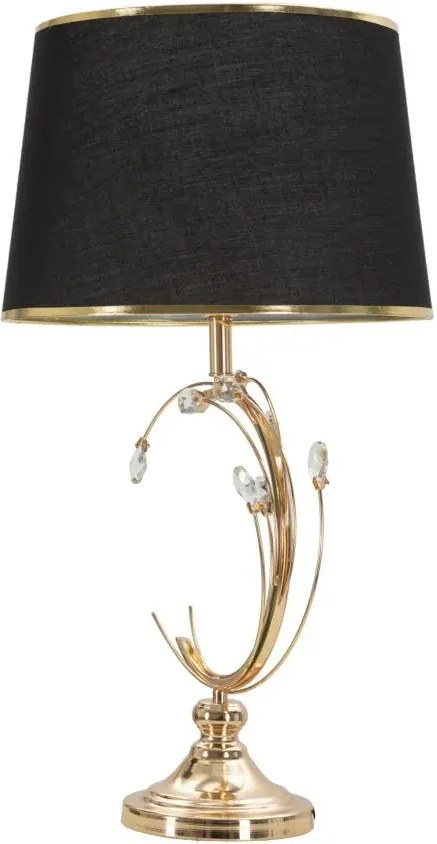 Stolná lampa Bruxelles 65 cm čierno-zlatá