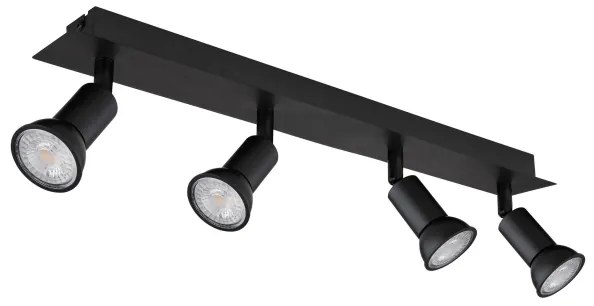 Globo 57998-4 - Bodové svietidlo DREW 4xGU10/35W/230V čierna