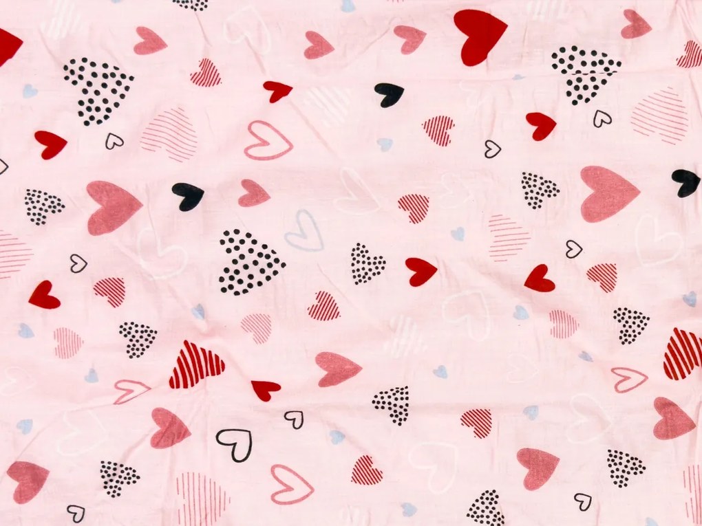 Krepové obliečky do postieľky Renforcé LOVITA ružové Rozmer obliečky: 45 x 65 cm | 90 x 140 cm