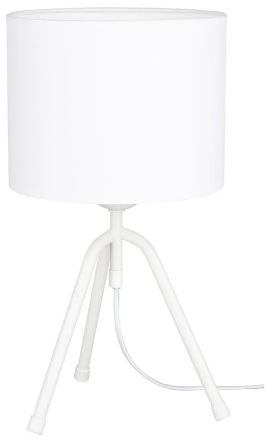 Tami Stolná lampa 1xE27 Max.60W Biela / Biela PVC / Biela