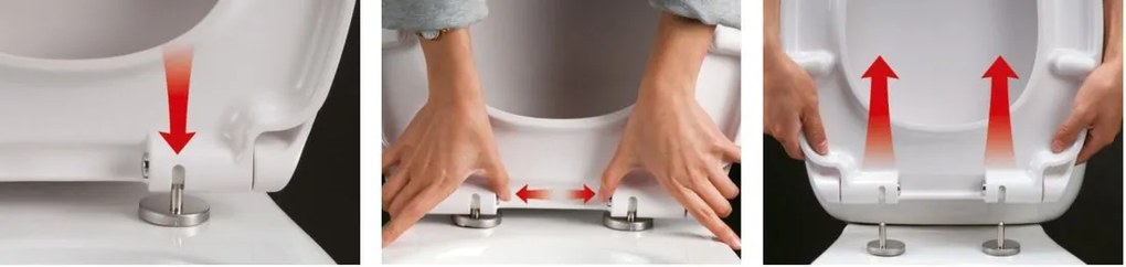 Aqualine Aqualine, DONA WC sedátko, Soft Close, biela, FD121