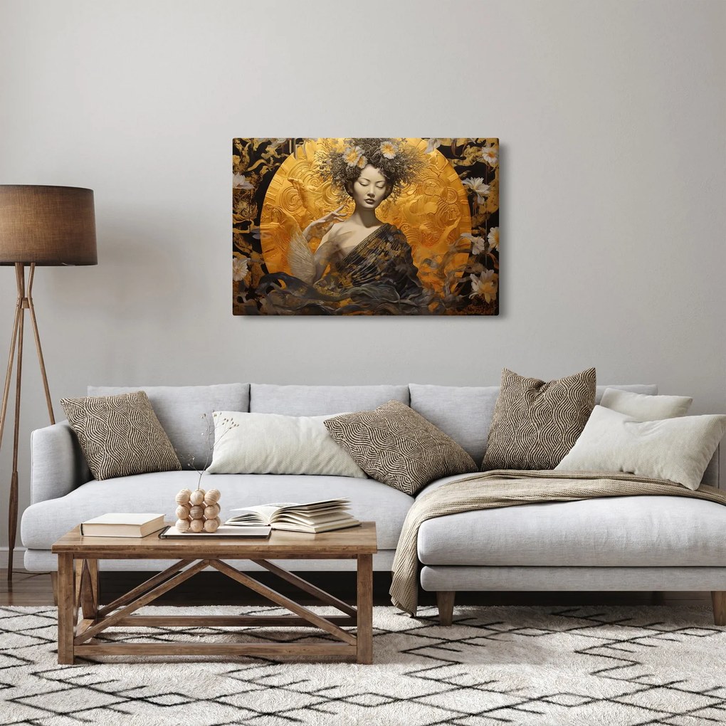 Obraz - Japonská dáma (90x60 cm)