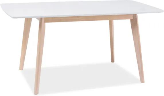 Signal Jedálenský stôl COMBO II Farba: dub bielený / biela