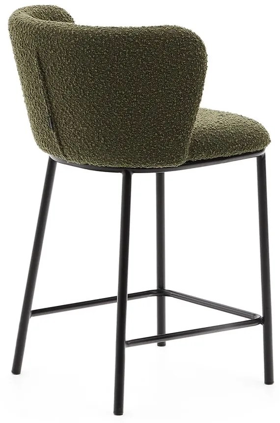 Zelená barová stolička (výška sedadla 65 cm) Ciselia – Kave Home
