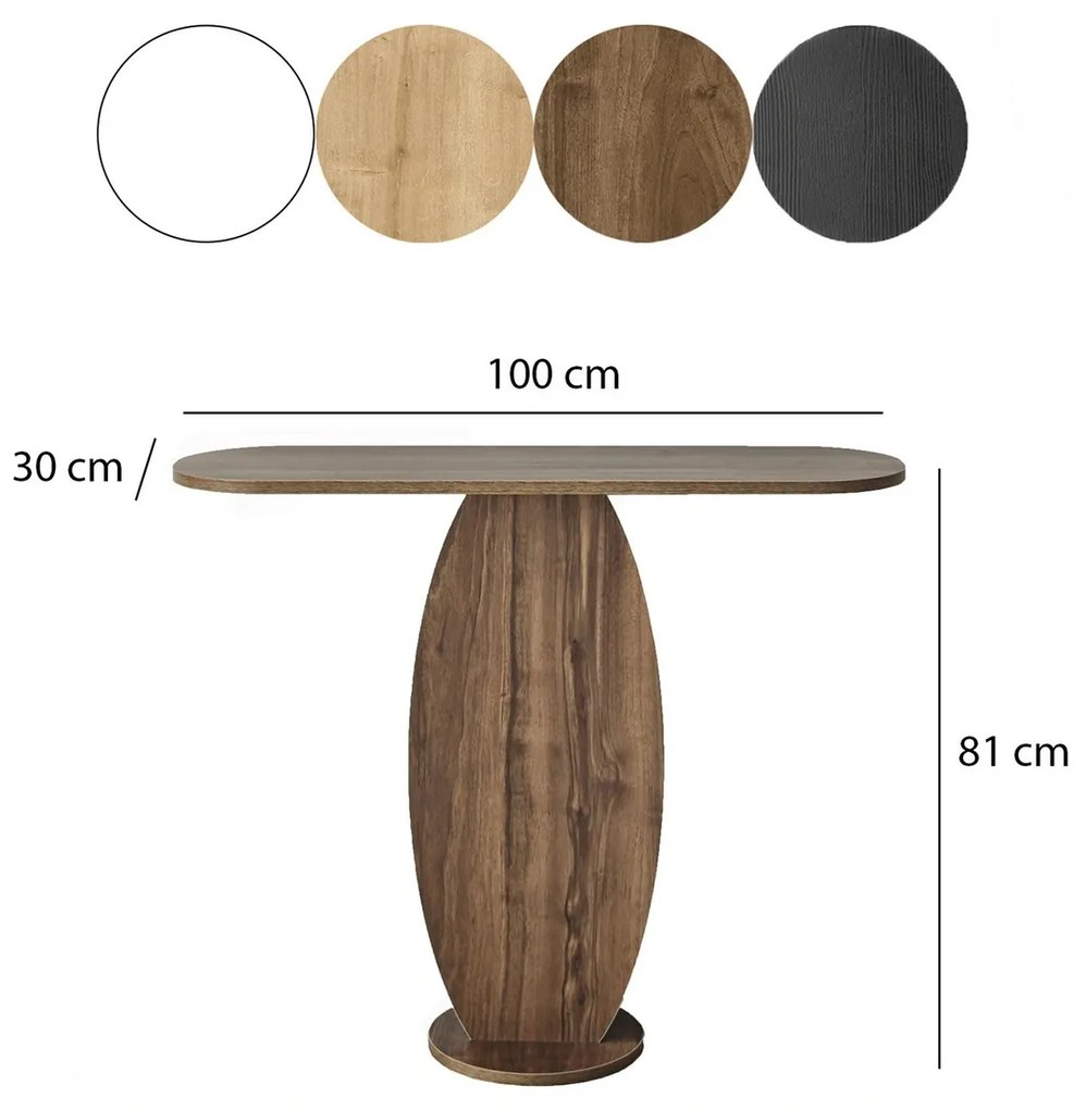 Odkladací stolík Ellittica Walnut
