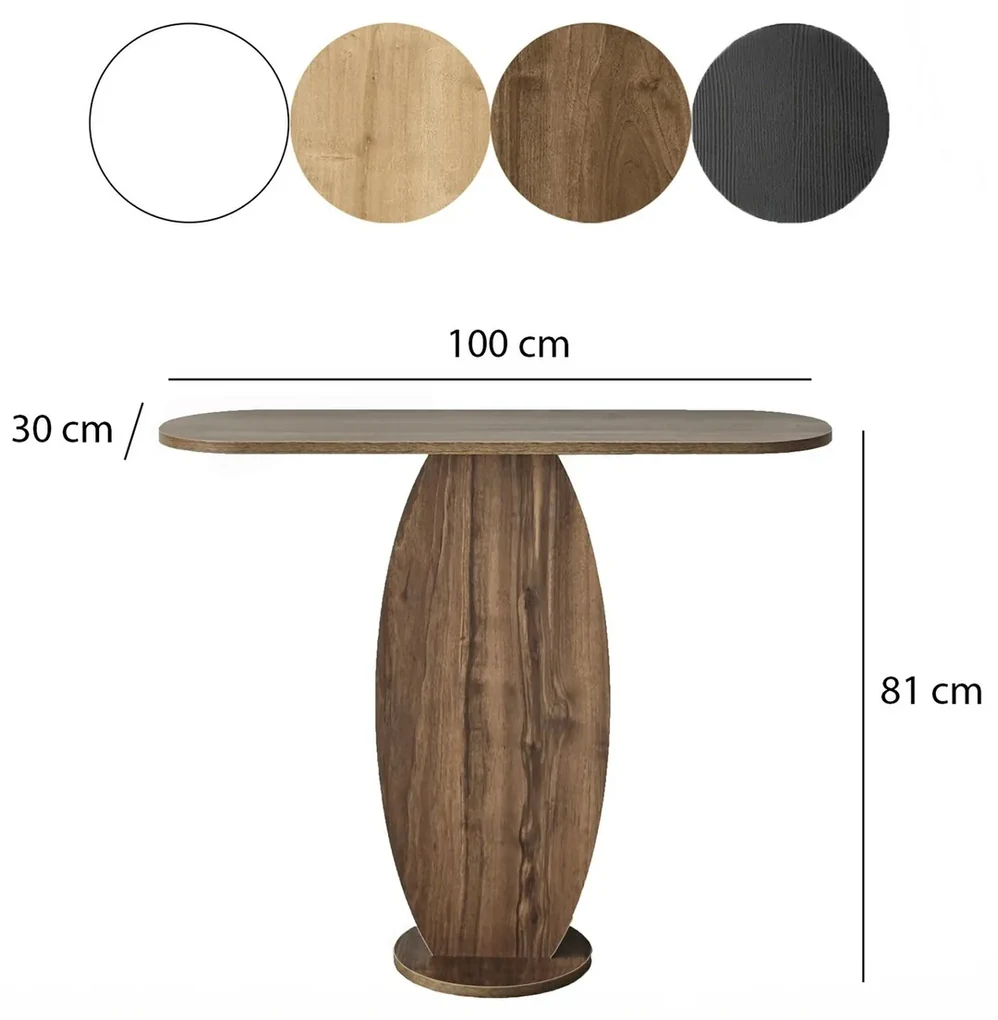 Odkladací stolík Ellittica Walnut