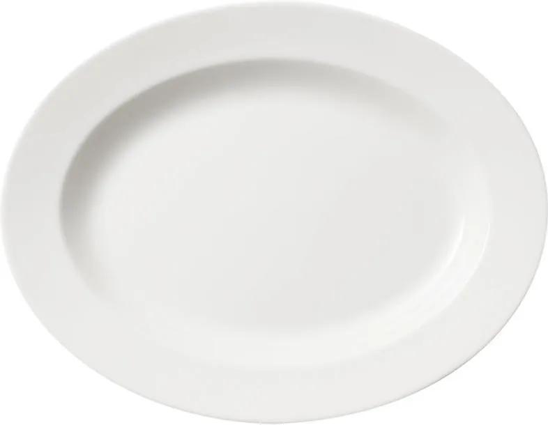 Oválny tanier 34 cm Twist White