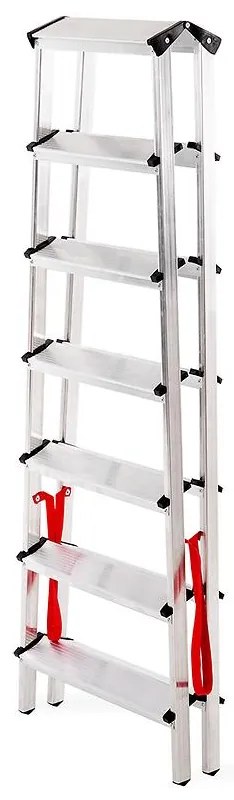 Hliníkový rebrík obojstranný 7 -stupňový 125 kg