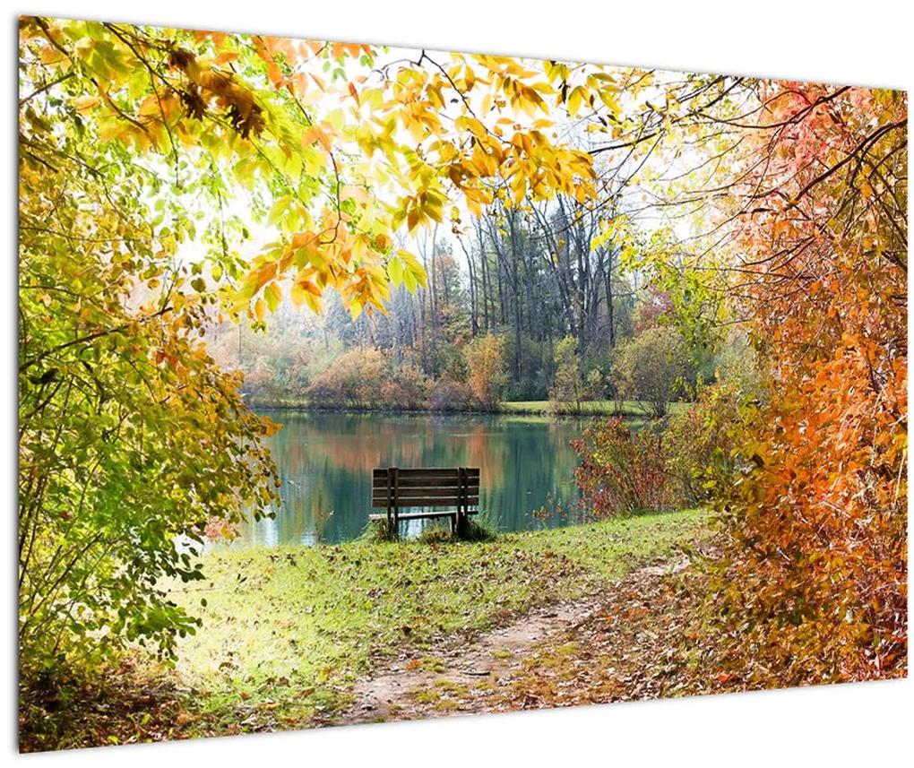 Obraz rybníka (90x60 cm)